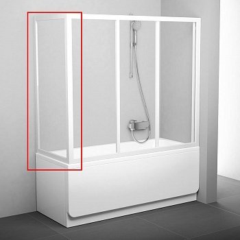 Неподвижная стенка для ванны Ravak APSV-80 белый transparent фото