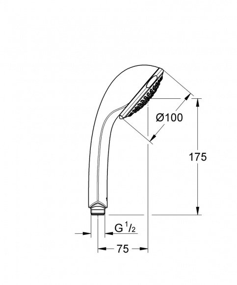 Ручной душ Grohe Relexa 100 Trio (28793000)