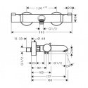 Смеситель для ванны Hansgrohe Ecostat Comfort термостатический (13114140) 156945