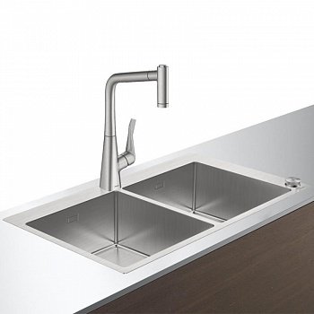 Кухонный комплект мойка со смесителем Hansgrohe C71-F765-05 (43211800) фото