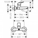 Смеситель для умывальника Hansgrohe Logis (71225000) 154090