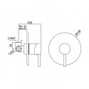 Смеситель для душа Jaquar Florentine скрытого монтажа НЧ+ВЧ (FLR-CHR-5139) 124786