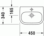 Умывальник Duravit D-code 45 см (07054500002) 128842