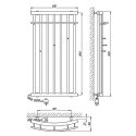 Полотенцесушитель электрический Laris Ларис П 500х900 подключение слева (73207195) 94281
