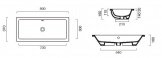 Умывальник Catalano NEW ZERO 80х37 см (18037ZE00) 137417