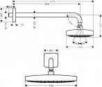 Верхний душ Hansgrohe Raindance Select E 2jet 300 (27385000) 204129