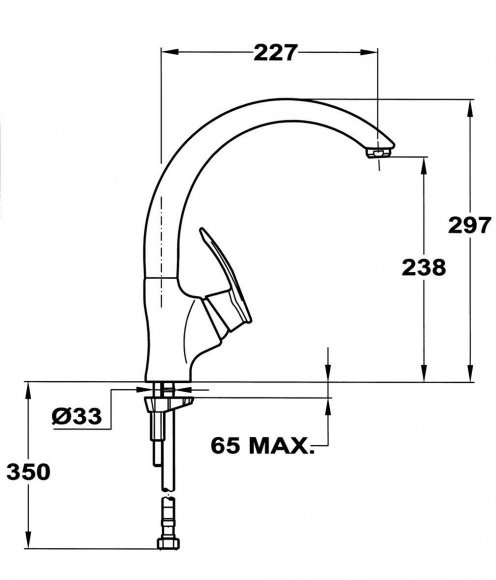 Смеситель кухонный Teka MC-10 Plus HC хром (97911502)