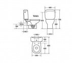 Унитаз-компакт Roca Victoria 3/6л Duroplast Soft Close (A34940200W) 77449