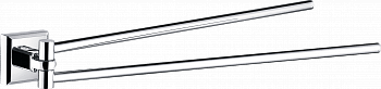 Полотенцедержатель Aqua Rodos Леонардо двойной динамический 9931 хром (OC0000490) фото