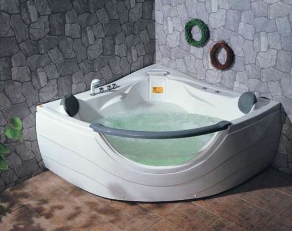 Гидромассажная акриловая ванна Appollo 152х152 угловая с пневмокнопкой (АТ-2121)