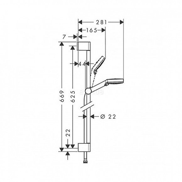 Душевой набор Hansgrohe Crometta Vario (26534400)