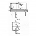 Смеситель для ванны Bianchi Kubik (VSCKBK2004SKCRM) 113385