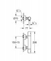 Смеситель для душа Grohe Grohtherm 1000 Cosmopolitan M термостатический (34065002) 156220