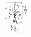 Смеситель кухонный Grohe Minta выдвижной излив хром (32067000) 122936