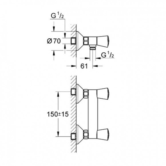 Смеситель для душа Grohe Costa S (26317001)