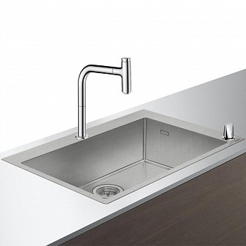 Кухонный комплект мойка со смесителем Hansgrohe C71-F660-08 (43202000) фото