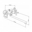 Смеситель для ванны Cosh (CRM)/S-21-143B (CoshCRMS21143B) 114447