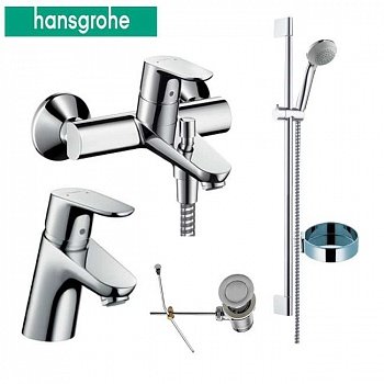 Набор смесителей для ванны Hansgrohe Focus E2 31730+31940+27763+28678 (31934000) фото
