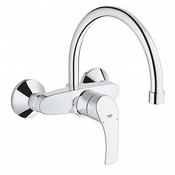 Смеситель кухонный Grohe Eurosmart настенный (32482002) фото