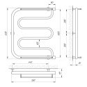Полотенцесушитель водяной Laris Фокстрот П 550х600 (71207105) 95588