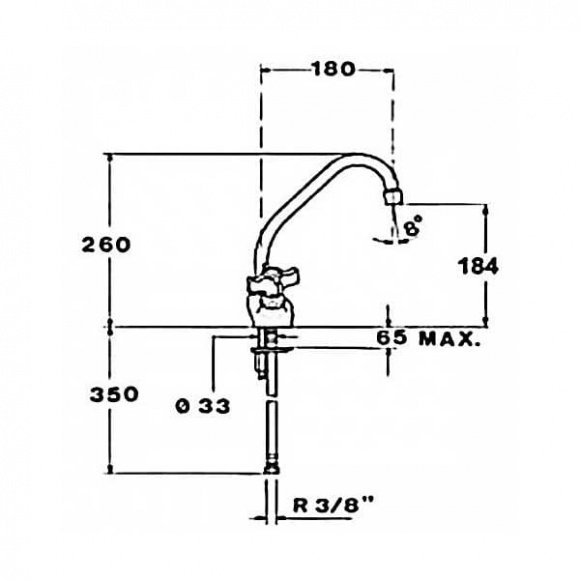 Смеситель кухонный Teka 1820 Capricho L 56913881