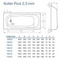 Ванна стальная Koller Pool Steel 130х70E прямоугольная (B30E1200E) 75953