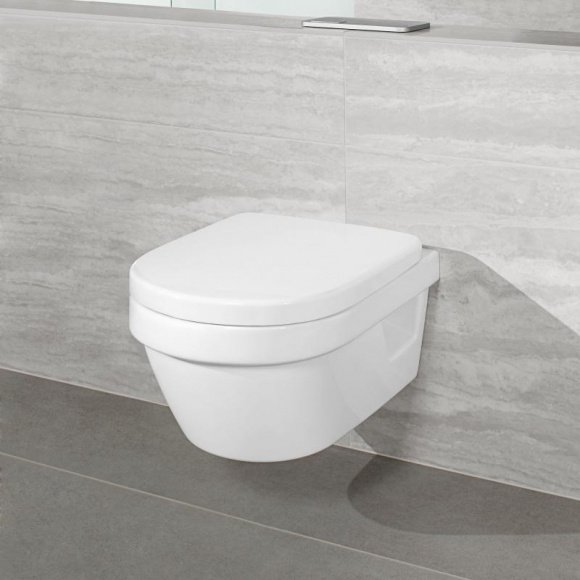 Унитаз подвесной Villeroy&Boch Omnia Architectura без ободка + сиденье Soft Close (5684HRR1)