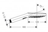 Ручной душ Hansgrohe Raindance Select 120 Air 3jet (26521000) 72569