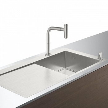 Кухонный комплект мойка со смесителем Hansgrohe C71-F450-07 ST (43205800) фото