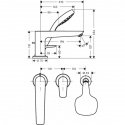 Смеситель для ванны Hansgrohe Talis E на 3 отверстия (71731000) 157317