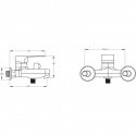 Смеситель для ванны Potato P3030-6  (POTP30306) 113984