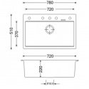 Кухонная мойка Apell Pietra Plus белая (PTPL780GW) 153206