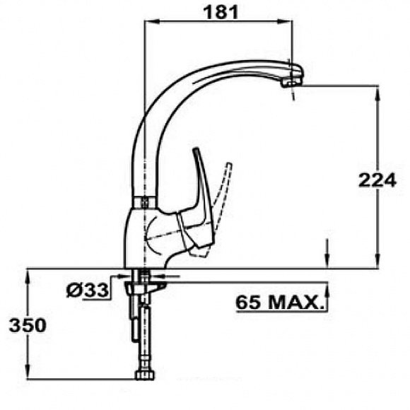 Смеситель кухонный Teka MB2 HC хром (40911502)