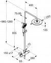 Душевая система Kludi FreshLine Dual Shower System термостатическая (670920500) 2-184438