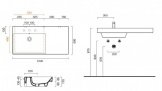 Умывальник Catalano NEW ZERO 100х50 см (110SZEUP00) 137331