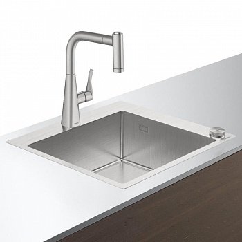 Кухонный комплект мойка со смесителем Hansgrohe C71-F450-01 (43207800) фото