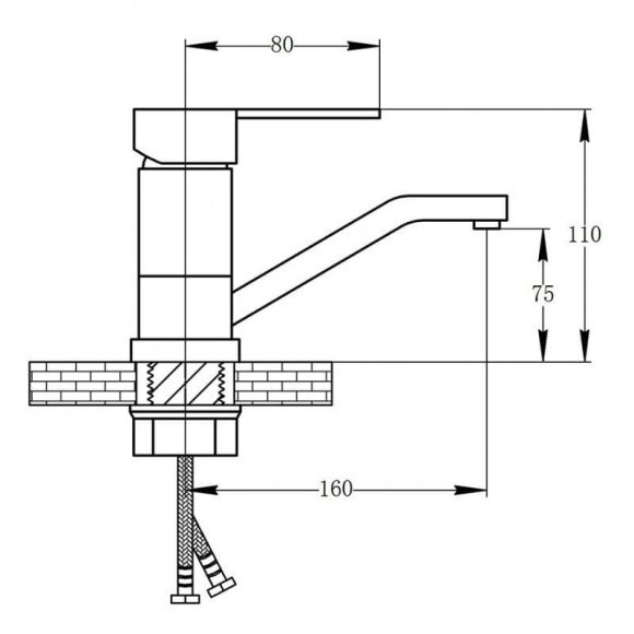 Смеситель кухонный Potato P4506-2  (POTP45062)