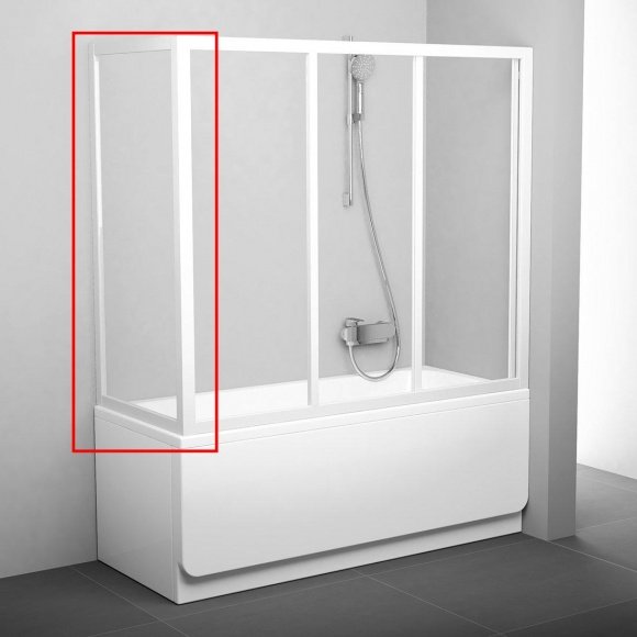 Неподвижная стенка для ванны Ravak APSV-80 белый transparent