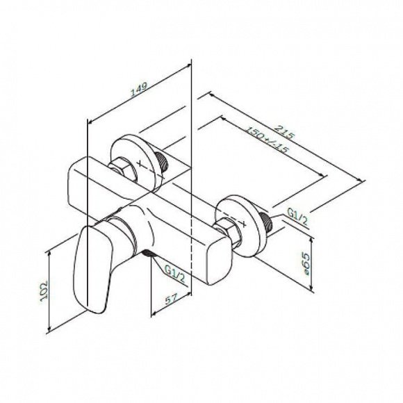 Смеситель для душа AM PM SPIRIT V2.1 (F71A20000)