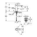 Смеситель для умывальника Grohe Lineare S-Size (23106001) 121195