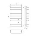 Полотенцесушитель водяной Laris Стандарт П9 500х900 (71207064) 95528