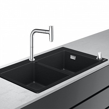 Кухонный комплект мойка со смесителем Hansgrohe C51-F770-10 (43221000) фото