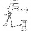 Смеситель для умывальника Roca Victoria-N (A5A3025C00) 48322