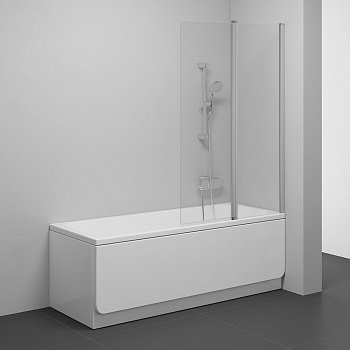 Шторка для ванны Ravak CVS2-100 transparent satin правосторонняя фото