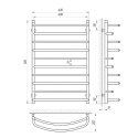 Полотенцесушитель водяной Laris Евромикс П10 600х900 (71207576) 94655