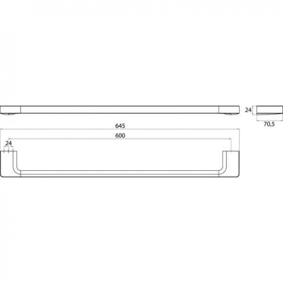 Полотенцедержатель Emco Trend 60 см (0260 001 61)