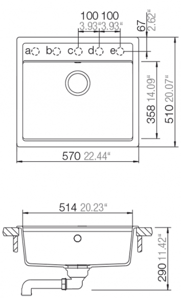 Кухонная мойка Schock NEMO N100 Crema-14 (23026014)