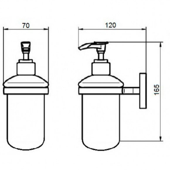 Дозатор жидкого мыла Q-Tap Liberty CRM 1152  (QTLIBCRM1152)