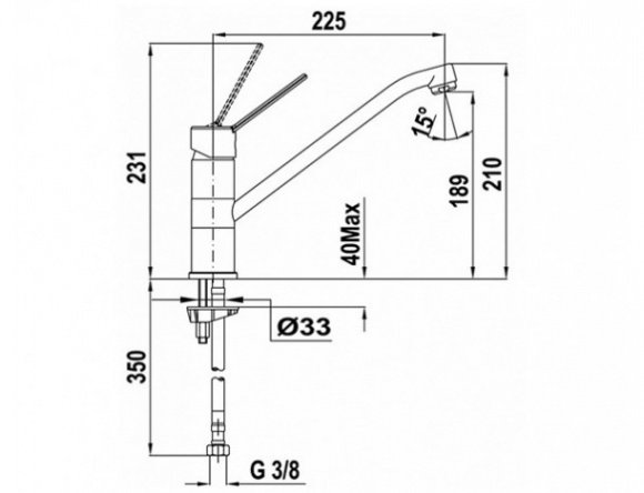 Смеситель кухонный Teka MTP L (MTP 993) хром (469934510)