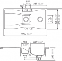 Кухонная мойка Schock WATERFALL D150 Rouge-81 (51086081) 7297